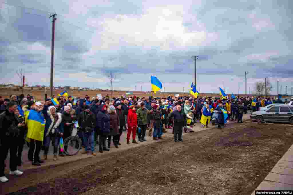 Гінечани йшли дорогою з українською символикою&nbsp;