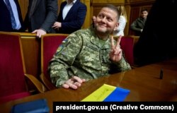 Головнокомандувач ЗСУ генерал Валерій Залужний під час засідання Верховної Ради України. Київ, 28 рудня 2022 року