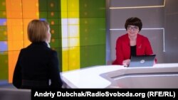 Ведуча програми «Суботнє інтерв’ю» Інна Кузнецова з Ланою Зеркаль