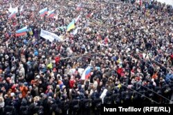 Жалобна хода пам’яті вбитого опозиційного політика Бориса Нємцова. Москва, 1 березня 2015 року