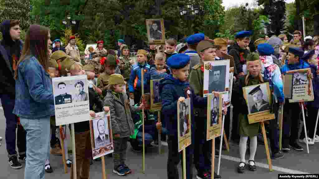 9 травня 2019, Сімферополь. Дитяча колона на акції &laquo;Безсмертний полк&raquo;