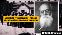 Колаж, Михайло Грушевський, голова Української Центральної Ради УНР