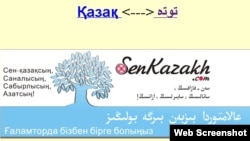 Қытайдағы senkazakh.com сайтының алғашқы беті. 9 қараша 2012 жыл.