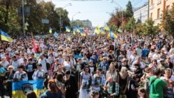 Матері і дружини із портретами загиблих у війні проти Росії. Марш на День незалежності. 24 серпня 2019 року