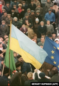 Мітинг у Києві 30 листопада 1991 року – в переддень референдуму за Незалежність 1 грудня