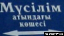 Оңтүстік Қазақстан облысындағы көшелердің бірі. 18 тамыз 2010 жыл. 