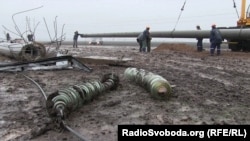 Відновлення електроопор неподалік Чаплинки Херсонської області