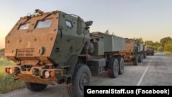 Реактивні системи залпового вогню HIMARS. Запорізький напрямок. Фото Генштабу ЗСУ, оприлюднене 4 липня 2022 року