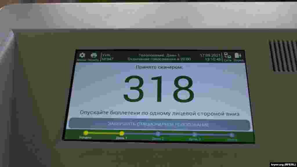 На дільниці встановили дві електронні урни для голосування, 17 вересня 2021 року